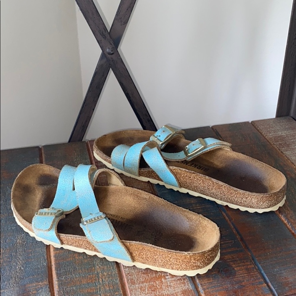Birkenstock Women's Blue Sandals - Picture 8 of 12